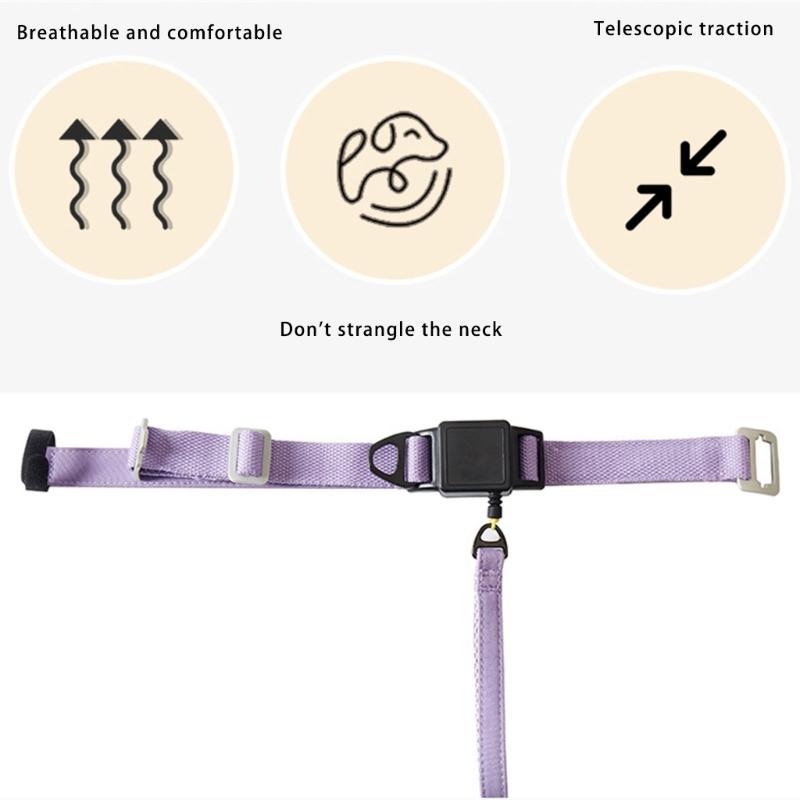 Automatic Extendable Pet Collar For Owners Dog Collar Telescopic Pet Walking Rope