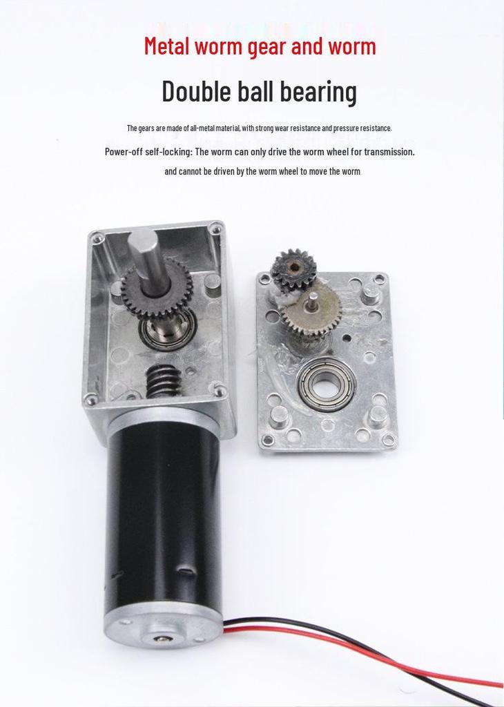 Mingyang 12V/24V Mini DC High Torque 5840-31ZY Worm Gear Motor with Adjustable Speed