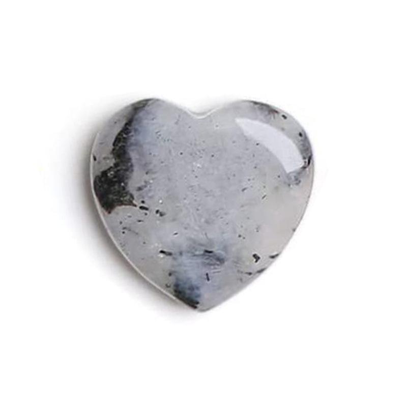 10pcs Natural Quartz Love Heart Gemstones Chakra Healing Crystals Agate Mineral Specimens For Home Bedroom & Office Decor
