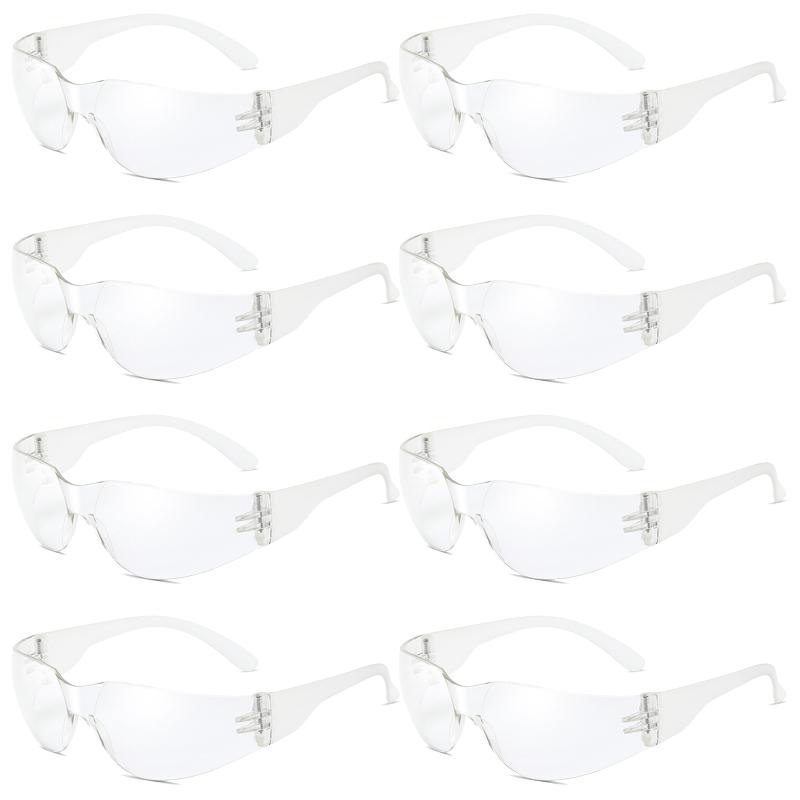 8/12 Pack Y2k Rimless Sunglasses Men Fashion Monoblock Outdoor Shades Women Trendy Futuristic Design Black Sun Glasses