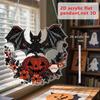 Front Door Horror Sign Door Scary Acrylic Round Sign Decoration Gothic Festive Ornament Hangable Scene Props for Bedroom Porch