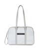 Nick&Nicole Crystal Nylon Combi Boston Bag_Silver