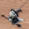 New Double-Sided Thickened Flat Magic Cats Car Pendants Christmas Tree Ornaments