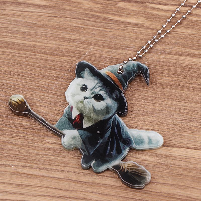 New Double-Sided Thickened Flat Magic Cats Car Pendants Christmas Tree Ornaments