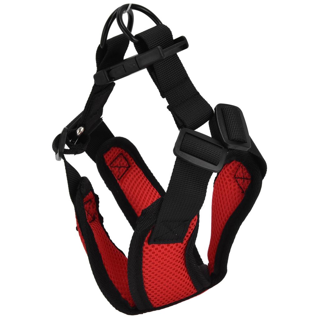Pet Vest Harness Reflective Adjustable Comfortable Easy Control for Medium and Small DogRed S