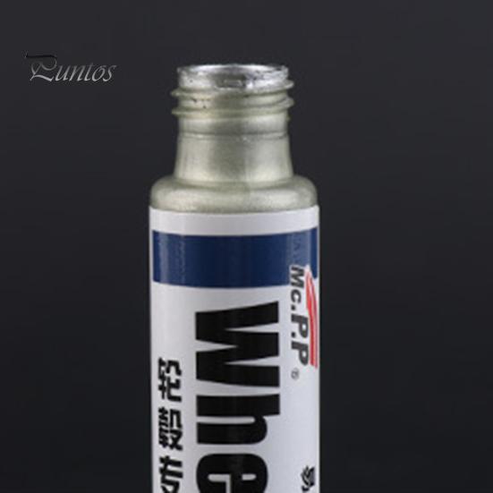 Car Rim Touch-Up Paint Wheel Touch-Up Pen Kit Super Adhesion Waterproof Compact Size Portable Car Wheel Scuff Scratch Repair Pen