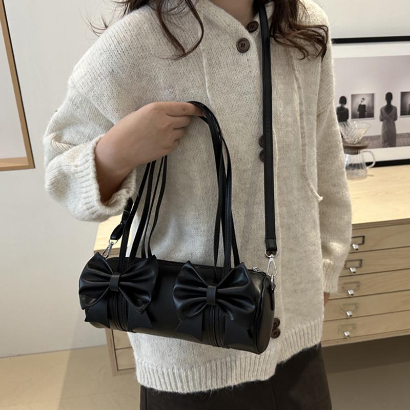 Yogodlns New Model Features Niche High-end Underarm Bag Trendy Bow Design Fashionable Women's Pillow Bag, and A Crossbody Handbag