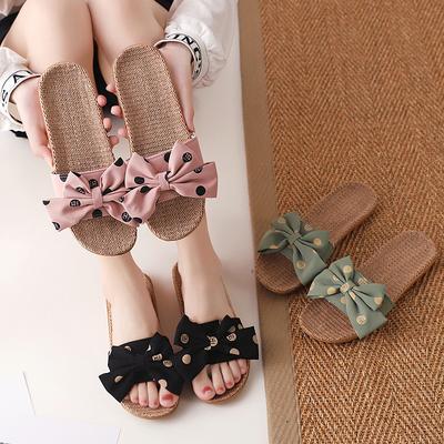 Pantofole da donna con fiocco alla moda estiva