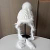 Autumn and winter atmosphere warm plush knitted hat female ins blogger fashion age-reducing ear protector wool hat