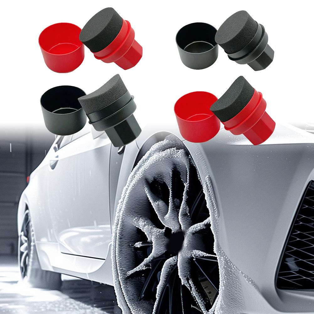 Tire Dressing Sponge Pad with Curved Design for Optimal Application Results