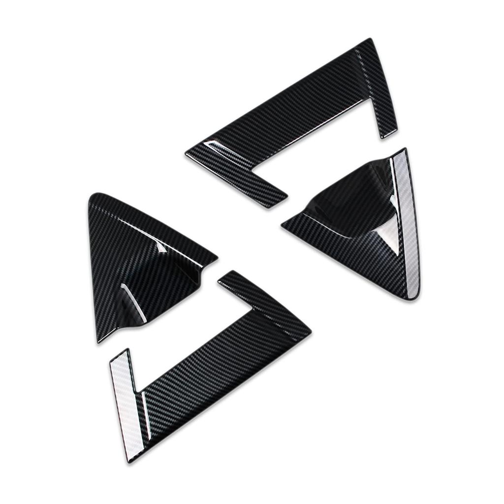 RUIQ Rear Door Outer Handle Full Coverage Designed Exclusively for the New Honda Vezel RV Handle Black Carbon Fiber Exterior Cover, Type, (Door