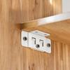 4PCS Quick Fitting Furniture Joint Bracket, Duty Corner Brace Joint Right Angle Bracket, Fit for Drawers, Cabinets, Tables