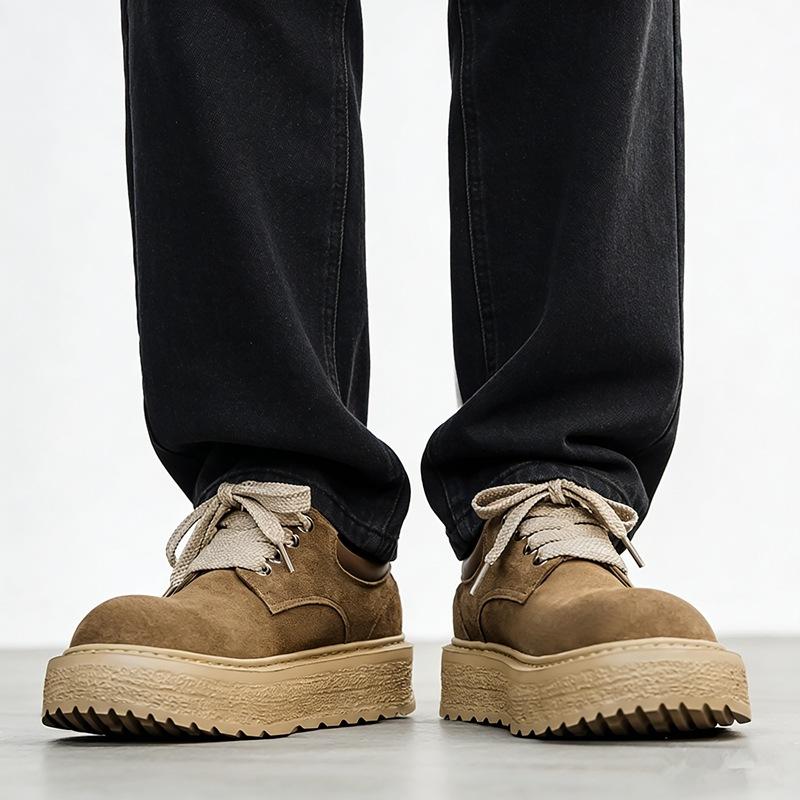 Bocanci Martin Pantofi din Piele pentru Bărbați Impermeabili Antiderapanți Sport cu Talpă Groasă Pantofi