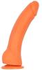 Gode Curvied 17 X 4.5cm Orange - TheAssGasm - GODE IN SILICONE