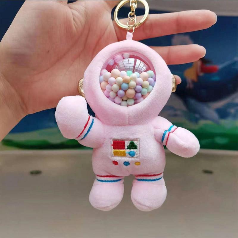 Unique Plush Bear Astronaut Keychain In Soft Colors Perfect For Children Birthday 15cm Gift