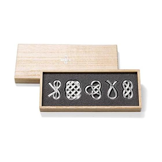 Nousaku Chopstick Rest - Musubi - Set of 5, Wrapped in Washi Paper