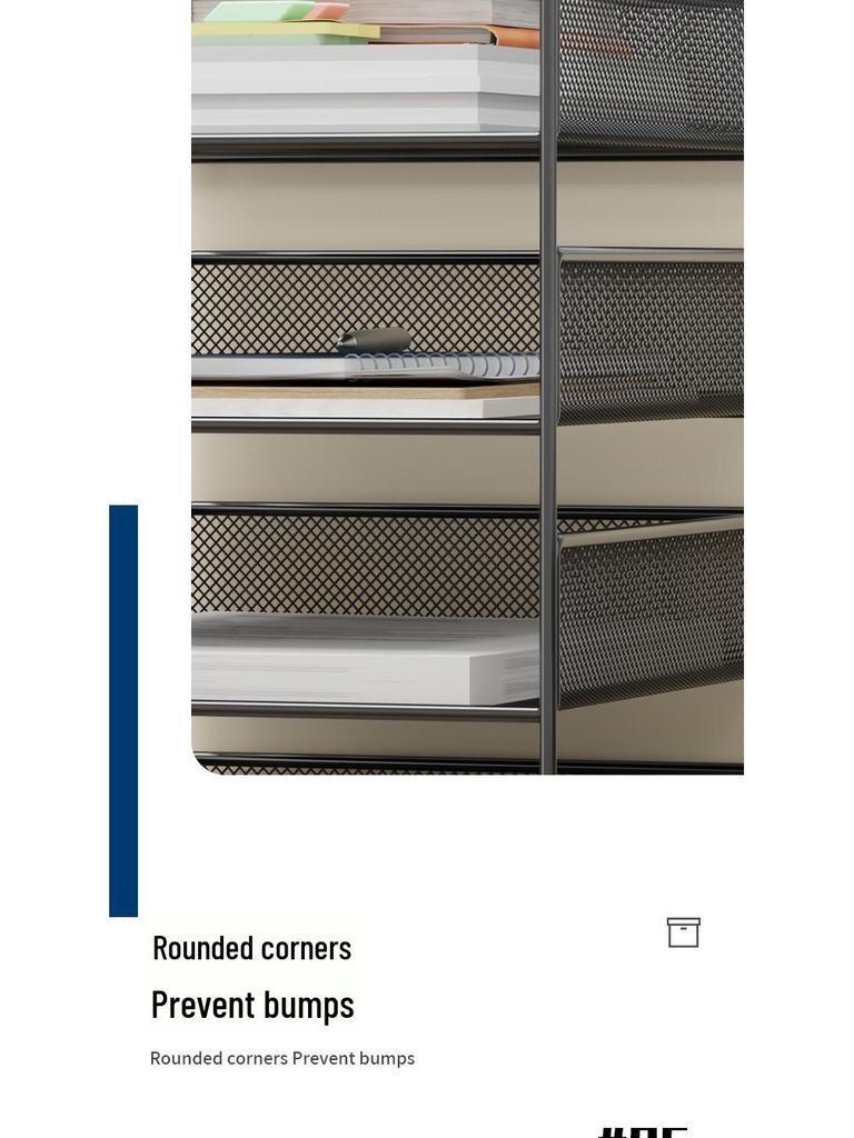 Multi-Layer Desktop File Organizer: A4 Rack & Storage Shelf for Office