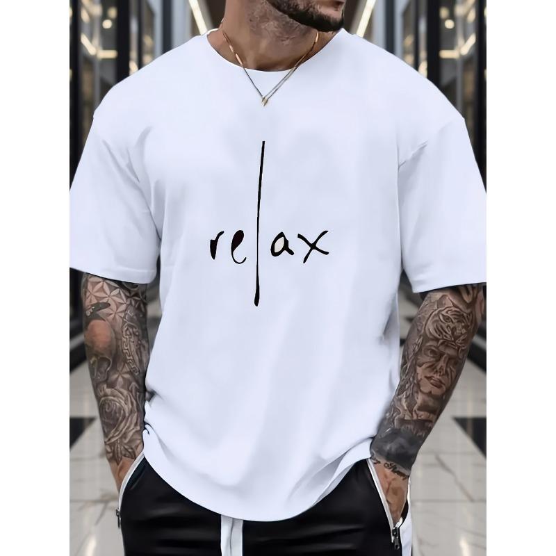 

European sizes Men S Casual Graphic T-Shirt 4XL білий