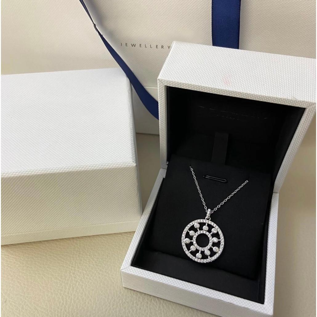 

Круглое кольцо, инкрустированное бриллиантами, ожерелье с цветными драгоценными камнями, неаллергенное гальваническое покрытие, толстый слой золота, подарок на день рождения, для повседневной носки, бесплатная доставка серебряный