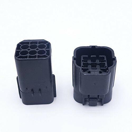 5 Sets Waterproof 6-Pin 20A Automotive AMP Electrical Sealed Wire Connector Plug