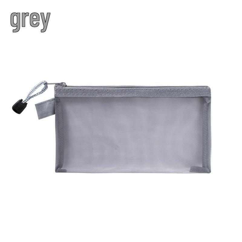 Large Capacity Transparent Mesh Pencil Case with Custom Logo for Students