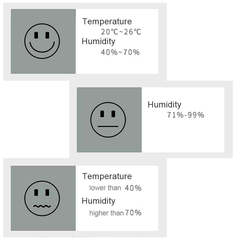 Mini Cyfrowy Higrometr Termometr Wewnętrzny Miernik Wilgotności z Monitorem Temperatury i Wilgotności do Pokoju Dziecka Piwnicy Szklarni