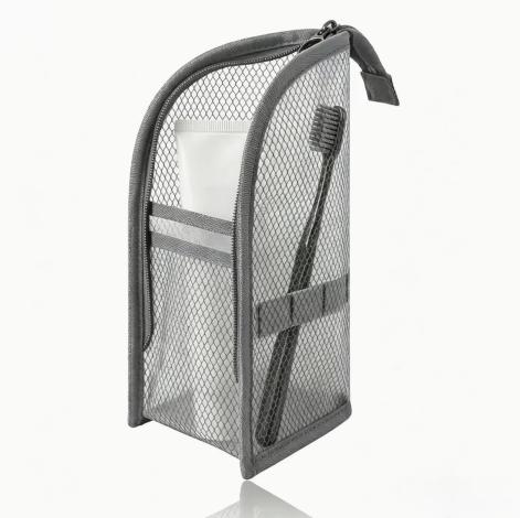 Light Gray Self-Standing Storage Bag and for Travel