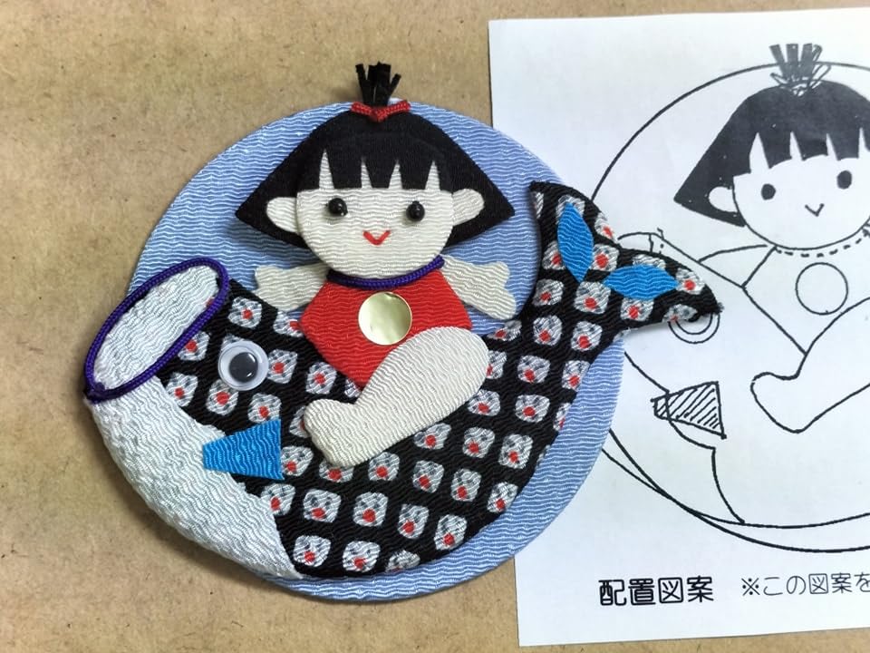 Chirimen Craft Kit Day Pukupuku Wreath - Children's