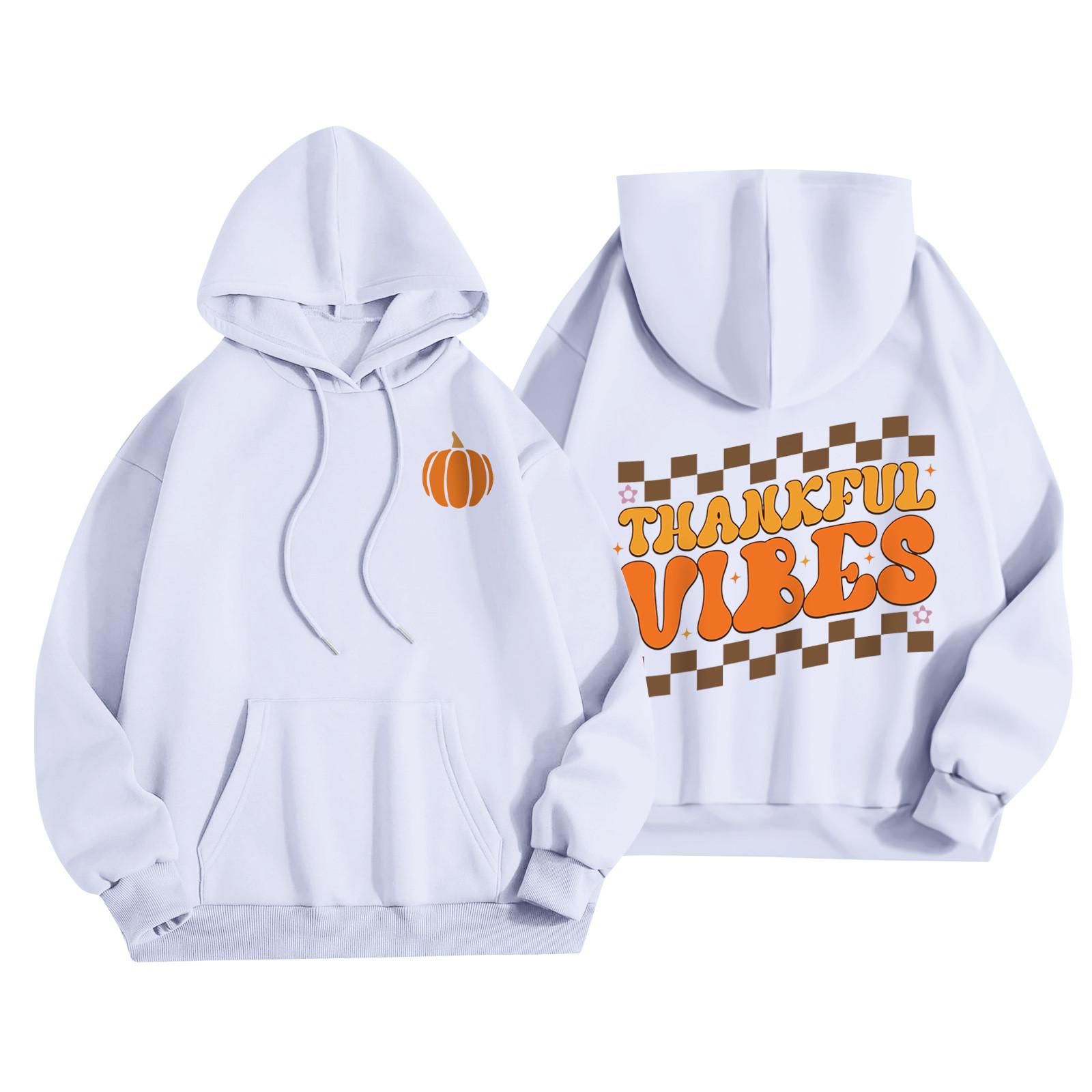 

Женская мода, женский легкий пуловер с длинными рукавами и карманами, толстовка с капюшоном в стиле консервативного стиля XXL белый