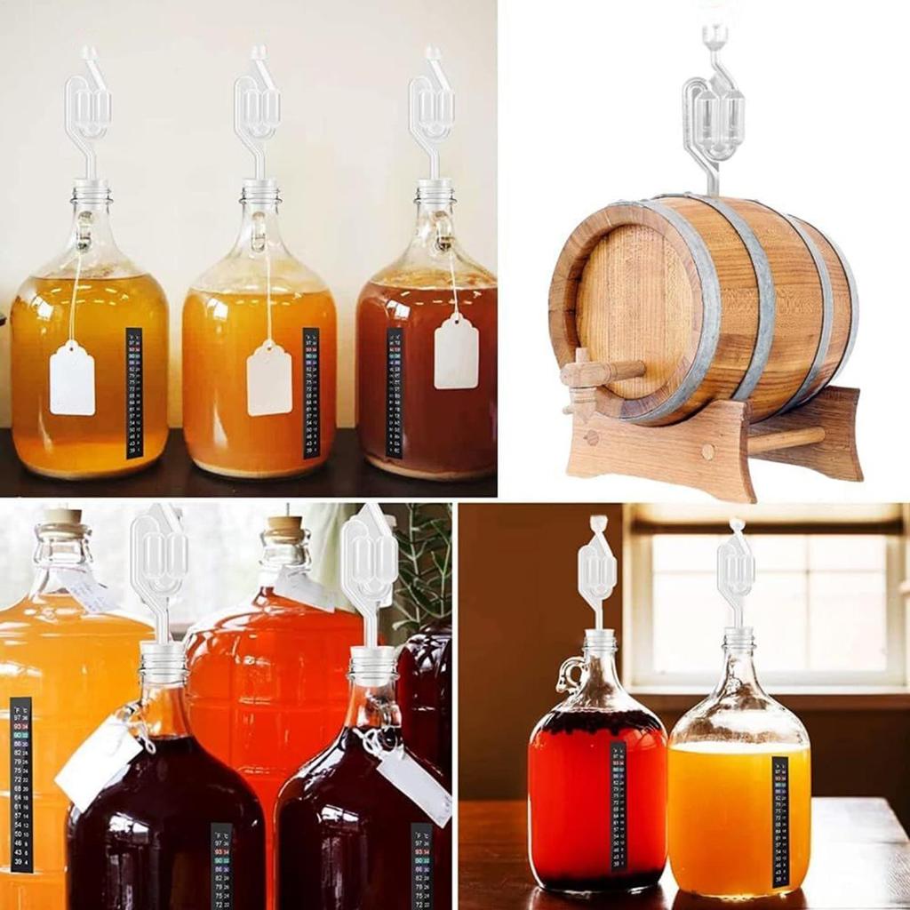 Home brewing airlock transparent S-type one-way exhaust valve check valve water seal fermentation valve Airtight Equipment