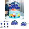 Police Birthday Cake Decor Plugin Pack With Paper Insert For Party And Photo Props