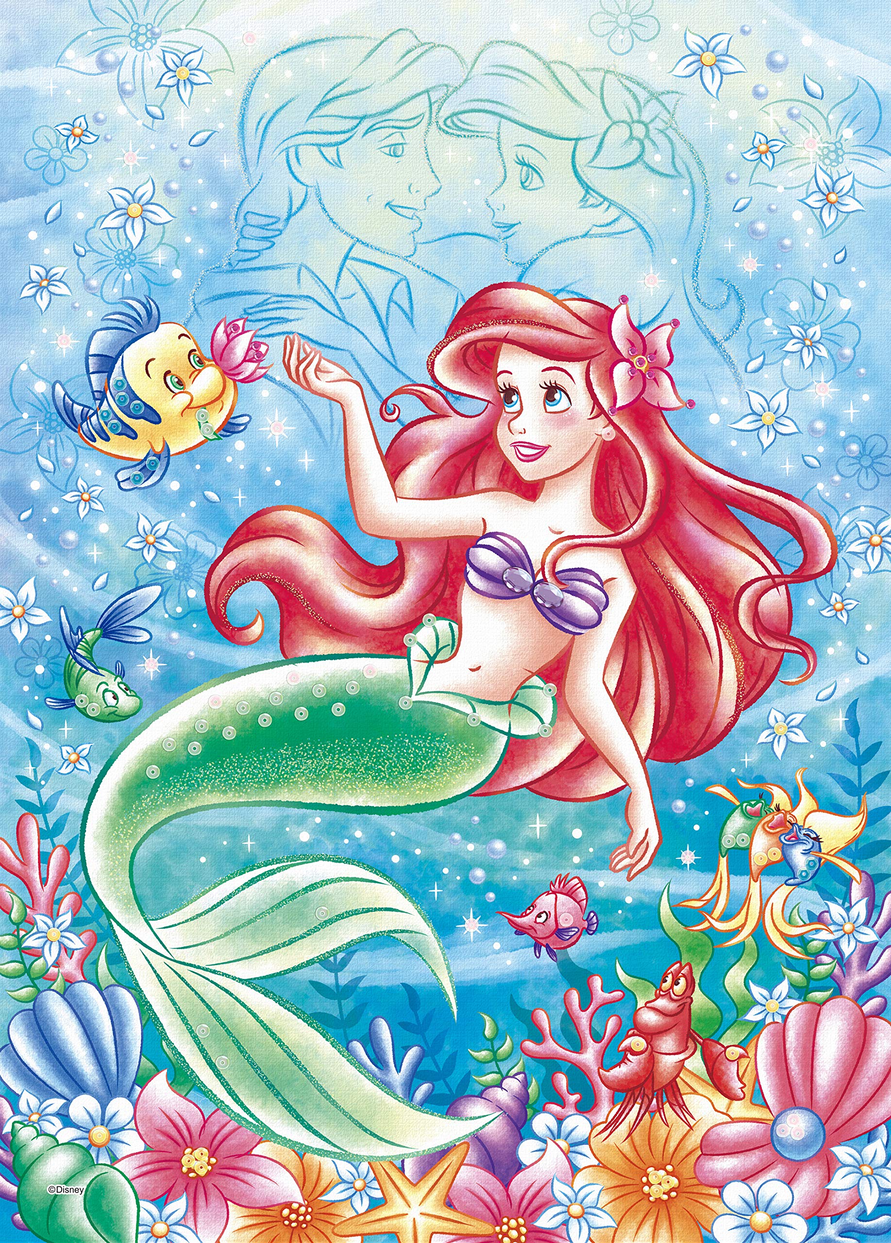 

Пазл из 500 деталей Disney Ocean Romance Romance - Ариэль- (Океан - Ариэль-) [Украшение головоломки] (38х53см)