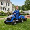 Electric Tractor, Kids, Detachable Trailer, 12V, 3-5 Km/h, 2.4G Remote, Blue