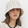 MOHAN TFR STITCH COTTON BUCKET HAT_IVORY