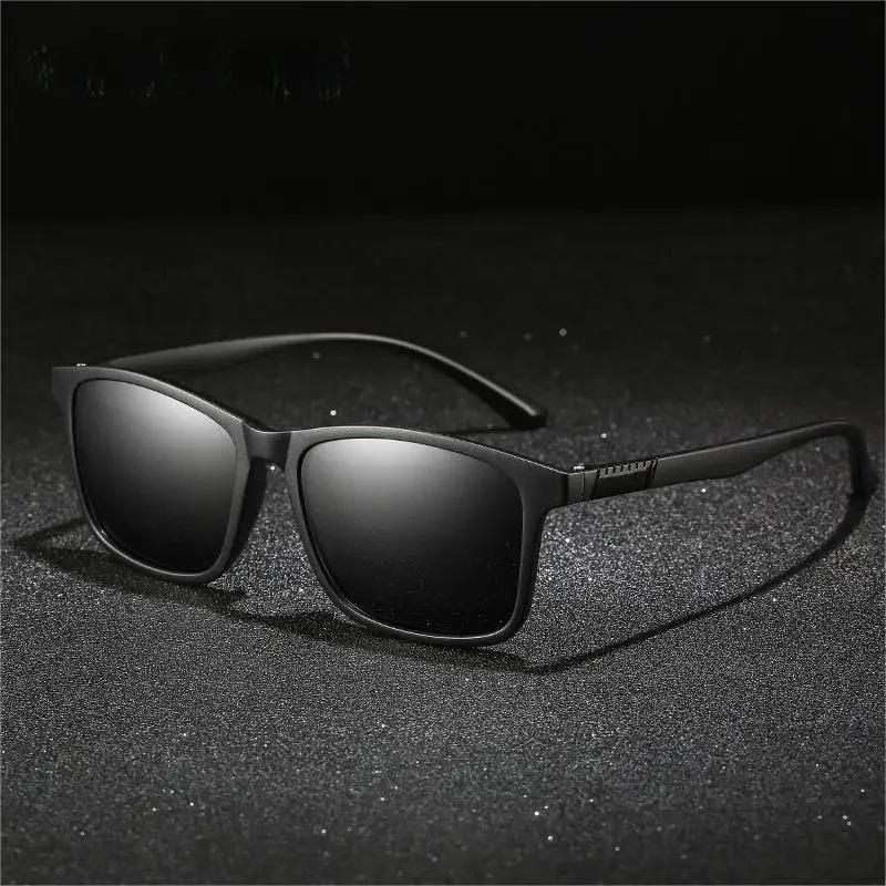 New Luxury Men Sunglasses Vintage Square Ultra Light TR90 Frame Driving Fishing Sun Glasses For Women UV400 Eyewear