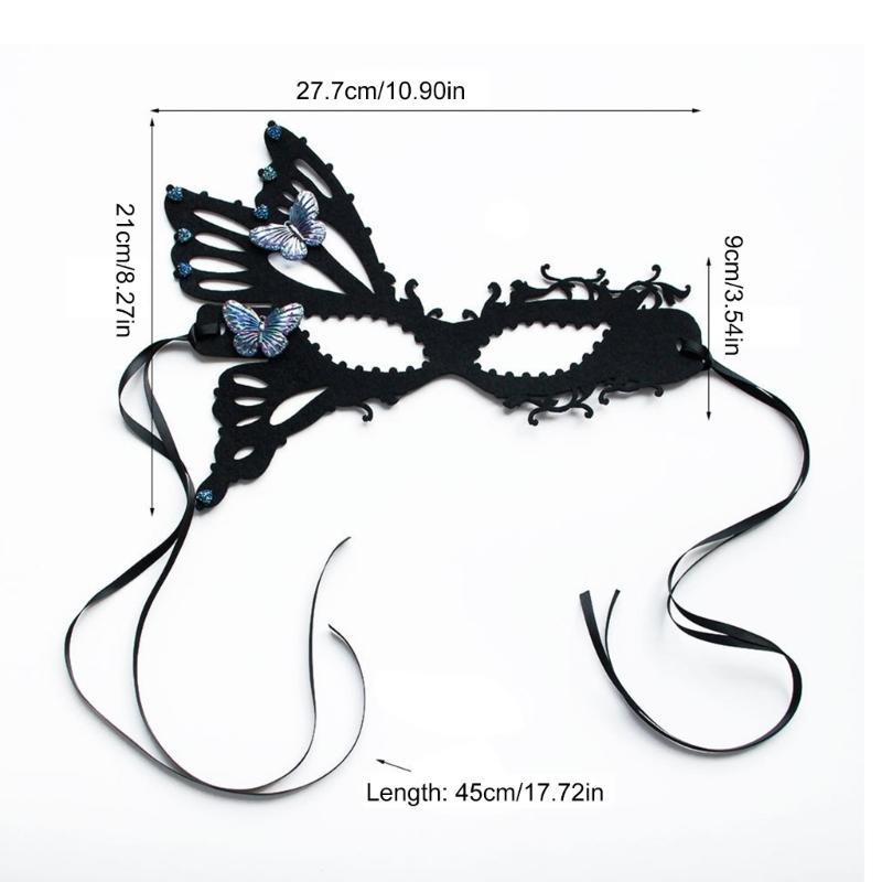 Maska na maškarní ples Maska motýla pro ženy Halloweenská maska, Halloweenská Cosplay maska na oči Maškarní polomaska Maska motýla