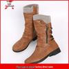 Damen Leder Stiefel Herbst/Winter 2021 Mittelhoch Rund Zehen
