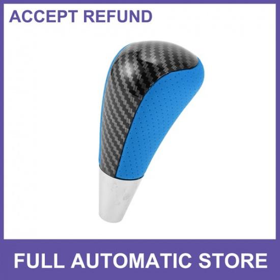 Gear Shift Knob Single  for Toyota 4Runner Faux Leather Black Blue