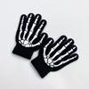 Luminous Skull Skull Claw Gloves, Halloween Glow Gloves Skull Gloves
