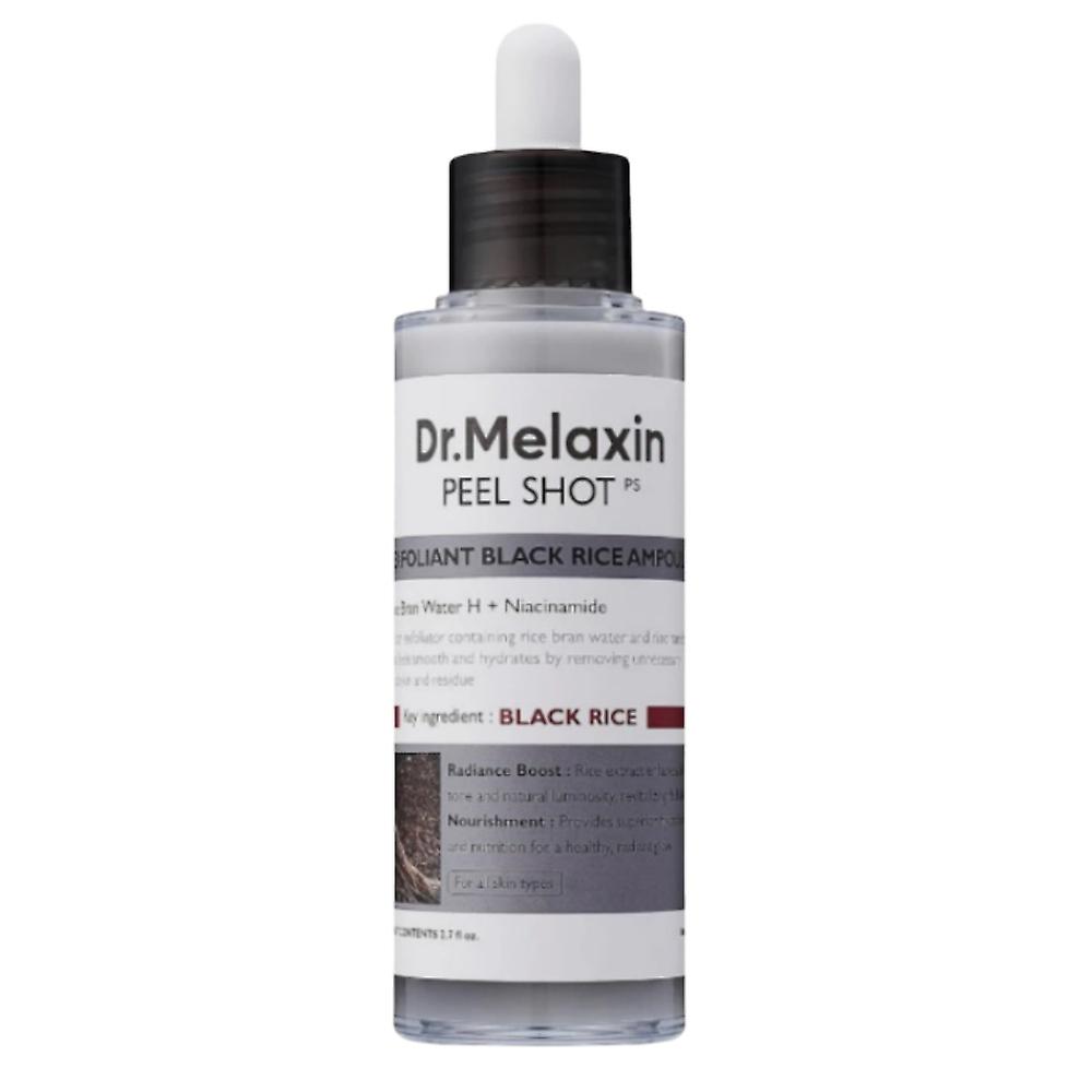 2PCS Dr.Melaxin PEEL SHOT GLOW EXFOLIANT RICE AMPOULE (WHITE RICE/BLACK RICE) 80ML