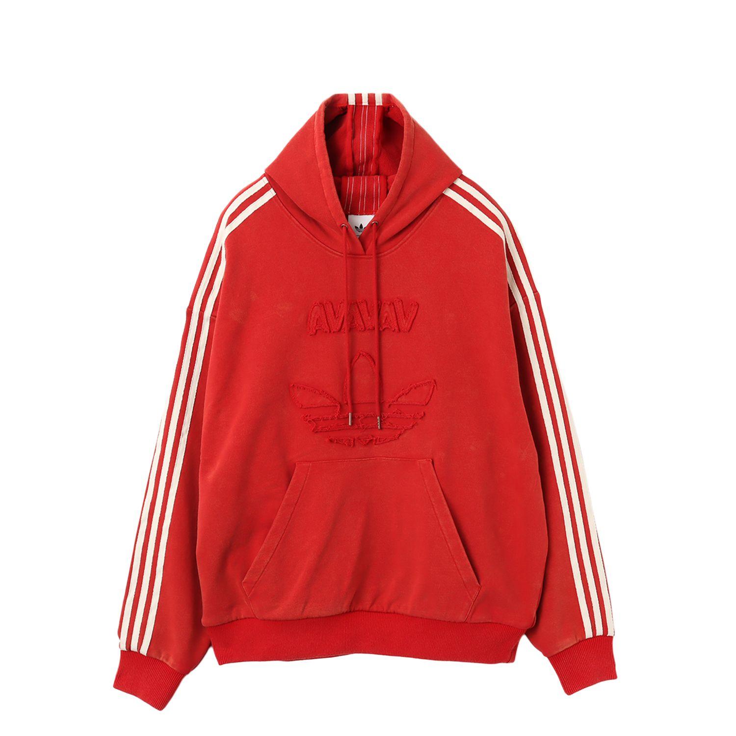 

adidas x Avavav Shoulderless Hoodie Power Red Unisex Tops JP4850