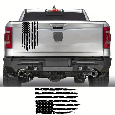 Hochwertige, glänzende Autoaufkleber mit amerikanischer Flagge, langlebige Auto-Vinyl-Aufkleber für Dodge Ram Ford F150 Trucks, einfach anzubringende Dekoration