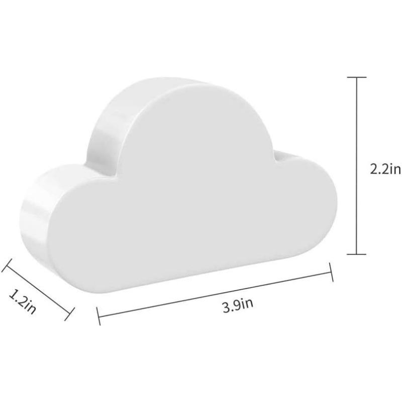 Магнитный настенный держатель для ключей Blue White Cloud, мощные магниты удерживают брелки, крючки-органайзер для ключей с клеем для входной двери (2 шт.)