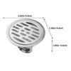 ORFOFE Stainless Steel Bathroom Drain with Hair Drain Strainer for and Prevents Hair Easy Installation Cover, 3.9-inch Diameter, Catcher, Bathroom,