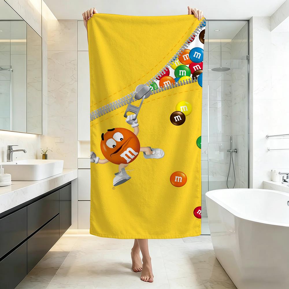 Vtipné-Postavičky M&M'sS Ručník Pětihvězdičková Kvalita Ekologické Ultra Měkké Silné Ručníky & Plážové Ručníky