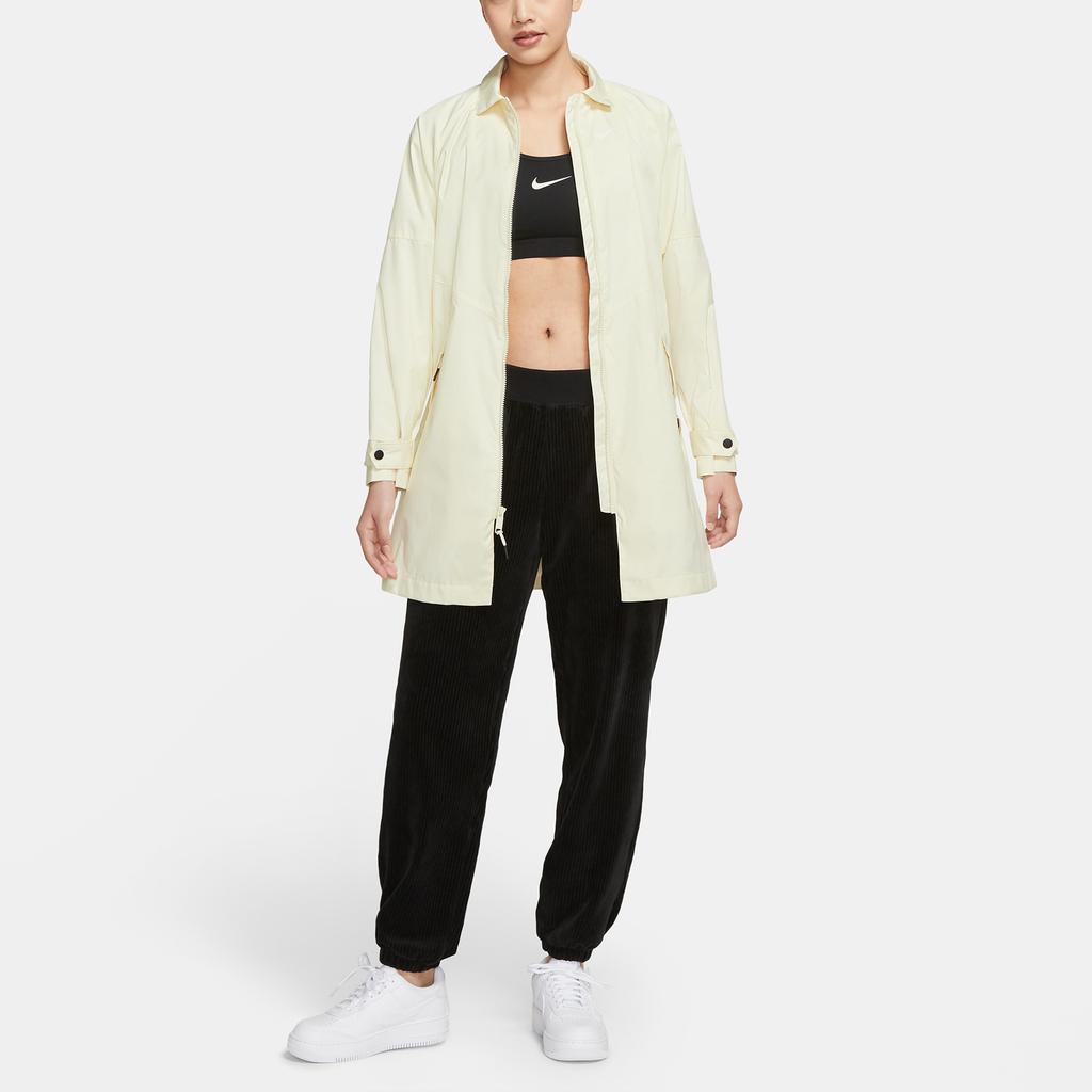 Nike Nsw Windrunner Trench Sport Casual con Cintura Antivento Lunghezza Media Giacca Tessuta Giacca da Donna Latte di Cocco CZ8975-113
