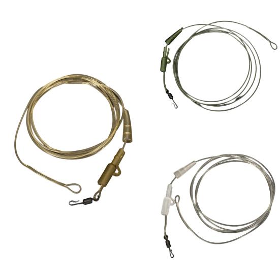 1m 45LB Karpfischen Vorfach Abriebfest Hohe Zugfestigkeit Tragbar Robust Leicht Hauptschnurschutz Transparent Stark Fluorocarbon