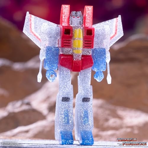 Super7 Transformers Ghost of Starscream (Translucent Glitter) - 3.75" Transformers Action Figure, Classic Cartoon Collectible, Retro Toy