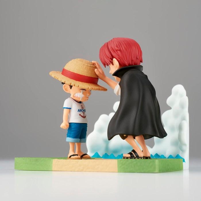 One Piece World Collectable Figure Log Stories Monkey D. Luffy & Shanks Multicolor 7cm