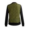 Stylish Womens Classic Padded Bomber Jacket Vintage Zip Biker Coat Long Sleeves